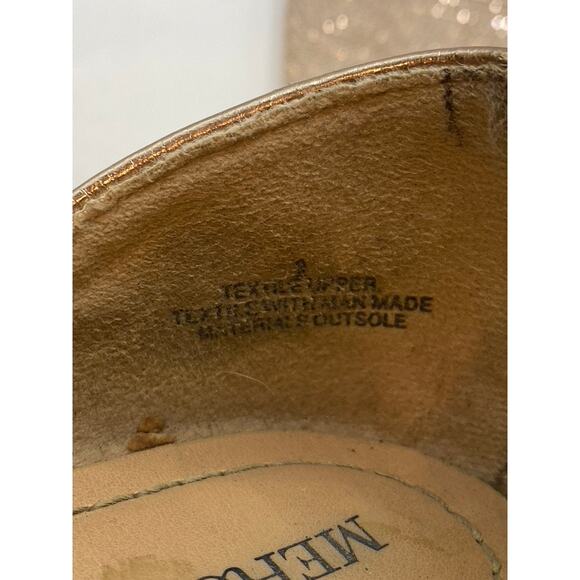 MERONA Women's Beige Studded Flat Open Almond-Toe Slide Sandals SZ 9 - Picture 7 of 9